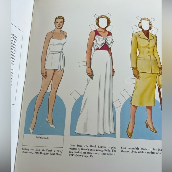 Grace Kelly Paper Dolls in Full Color by Tom Tierney uncut - Picture 5 of 7